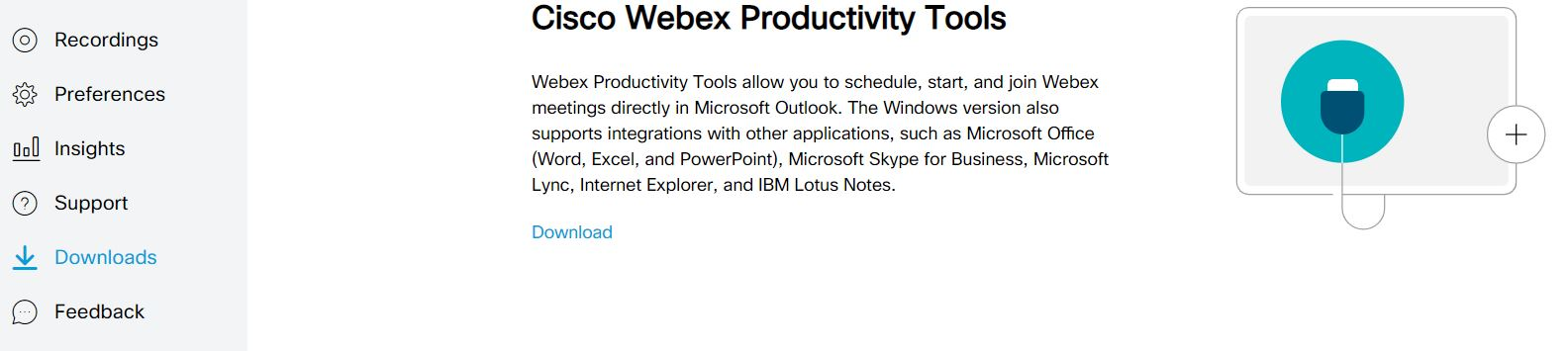 webex mac productivity tools